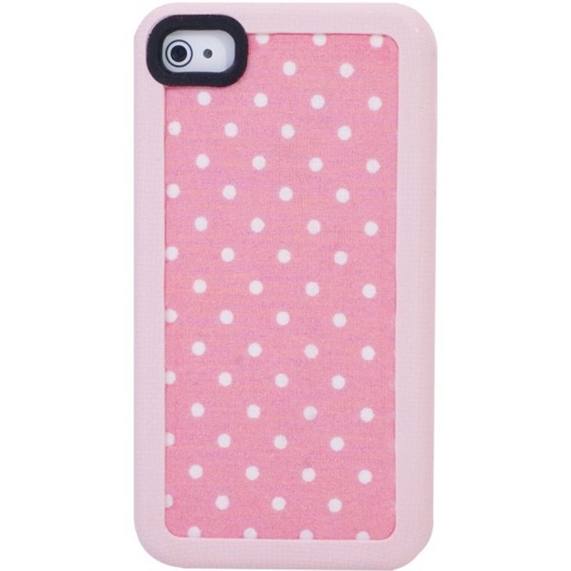 Vacii-Haute iPhone4 / 4S Fabric Case - strawberry frosting - เคส/ซองมือถือ - วัสดุอื่นๆ สึชมพู