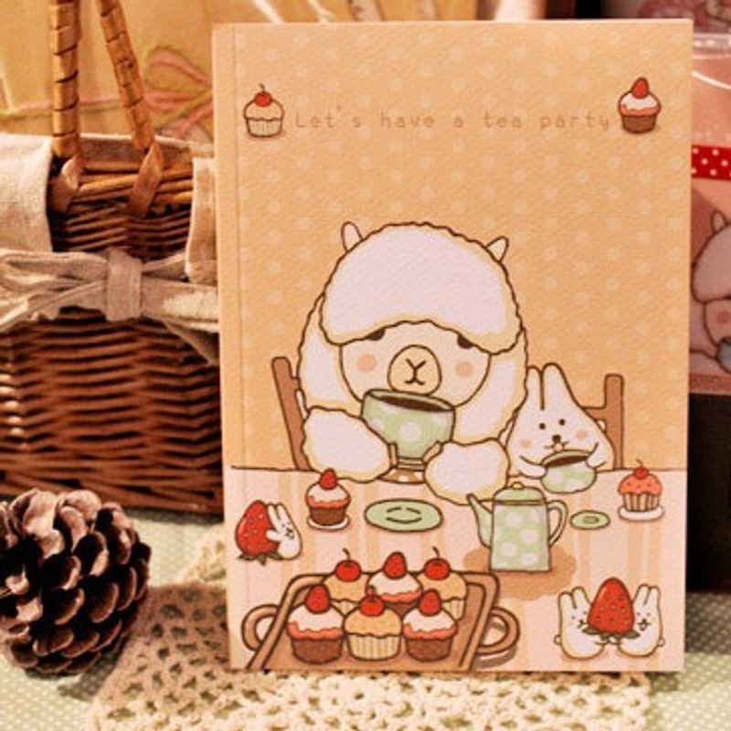 *Mori Shu*alpaca bunny afternoon tea B6 calendar notepad - Calendars - Paper 