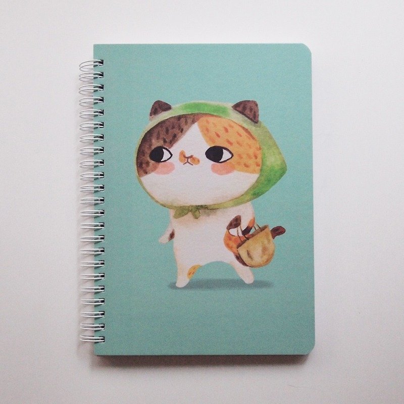 A5 notebook - grocery frog (blank) - สมุดบันทึก/สมุดปฏิทิน - กระดาษ สีน้ำเงิน