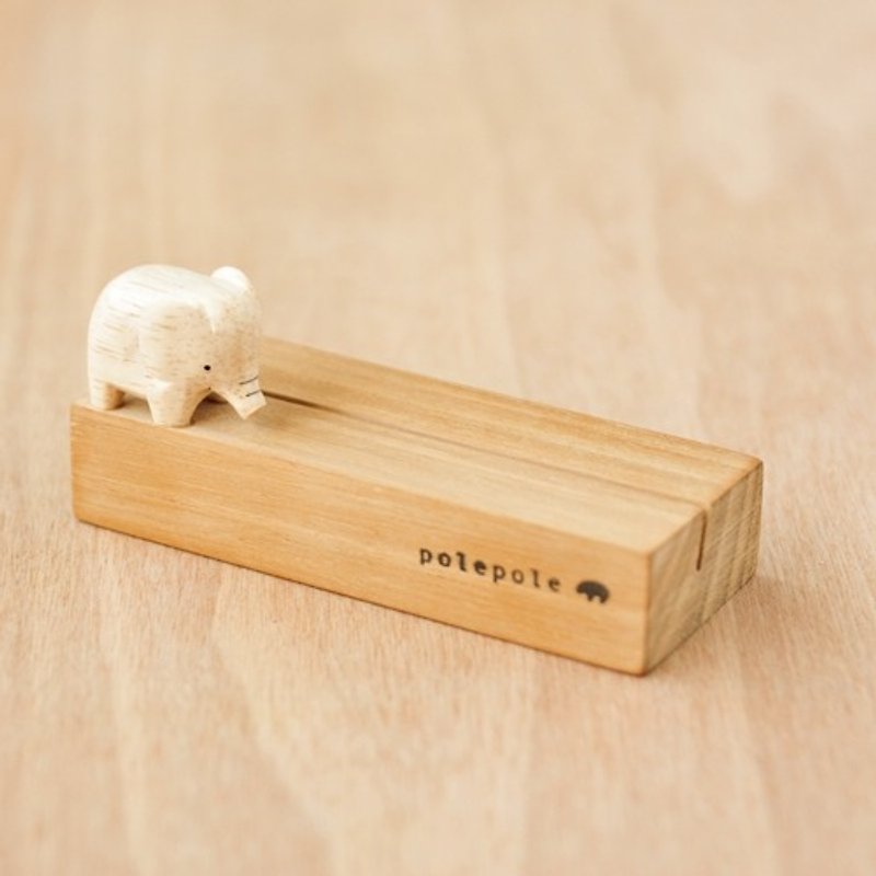 T-lab 大象相片架 - Wood, Bamboo & Paper - Wood Khaki