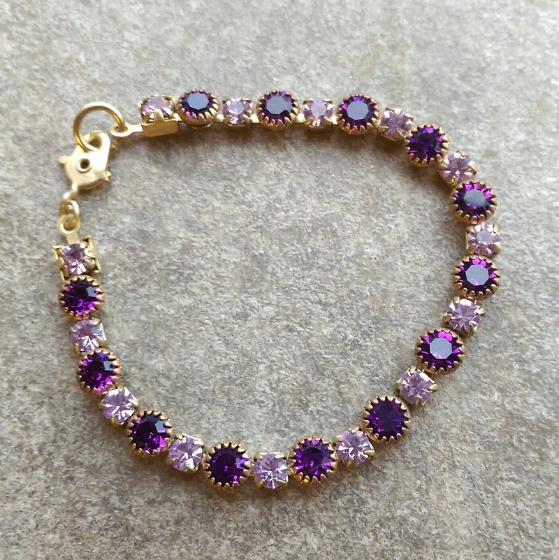 Empress antique Violet Swarovski Bracelets - Bracelets - Gemstone Purple