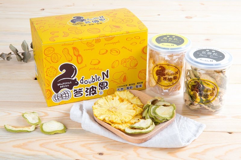 答波恩果乾禮盒-天然果乾罐裝2入 - 水果乾 - 新鮮食材 多色