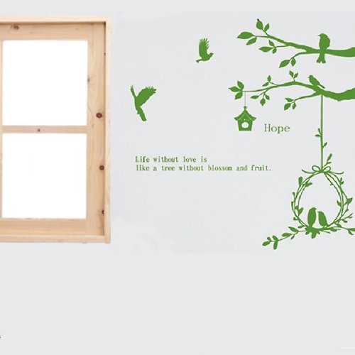 Smart Design 設計 壁貼 《Smart Design》創意無痕壁貼◆樹上鳥兒 8色可選