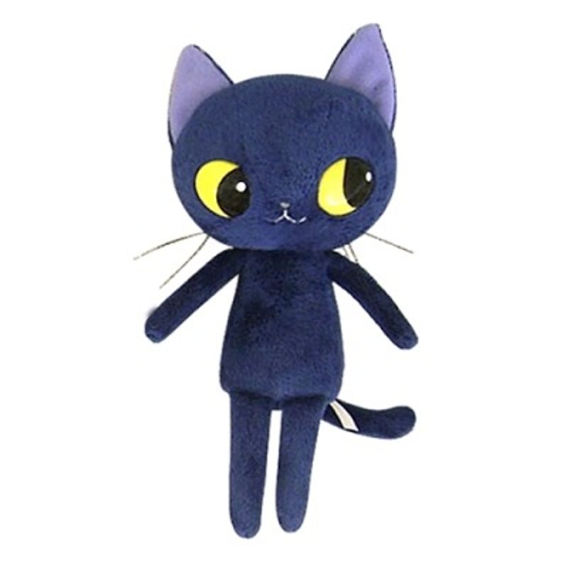 BLUE WORLD、日本の青猫の昼寝の圧力を逃がし人形（20センチメートル）（BW1304201） - 人形・フィギュア - コットン・麻 ブルー