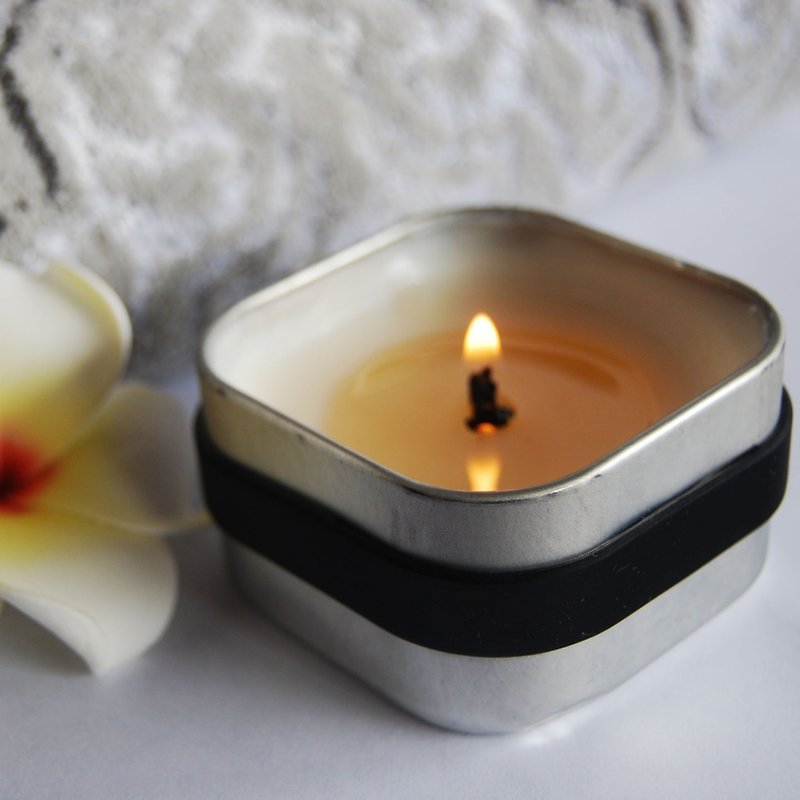 SPA aromatherapy candle oil tank travel - relieve pressure series - Candles & Candle Holders - Wax Black