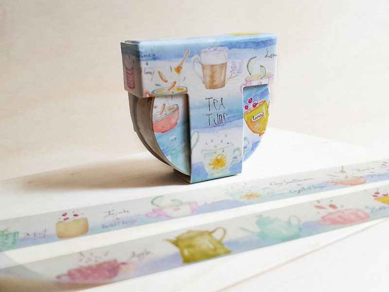 Tea Time Washi Tape - มาสกิ้งเทป - กระดาษ 