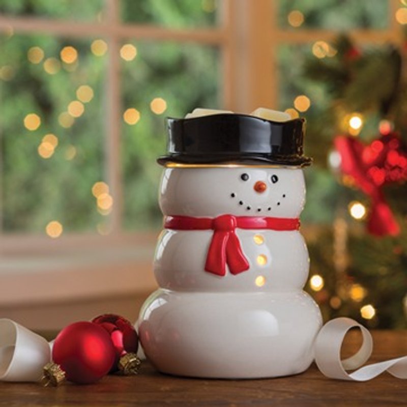 Snowman Illumination - Candles & Candle Holders - Other Materials Red