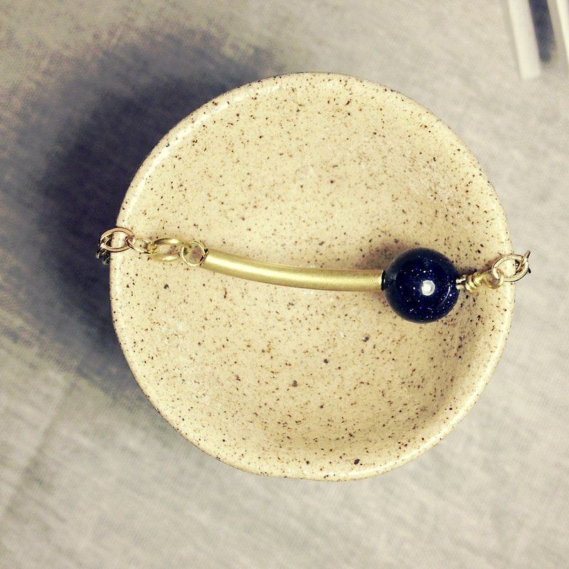 Glory blue sand. Brass bracelets ◆◆ Sugar Nok ◆◆ - Bracelets - Gemstone Purple