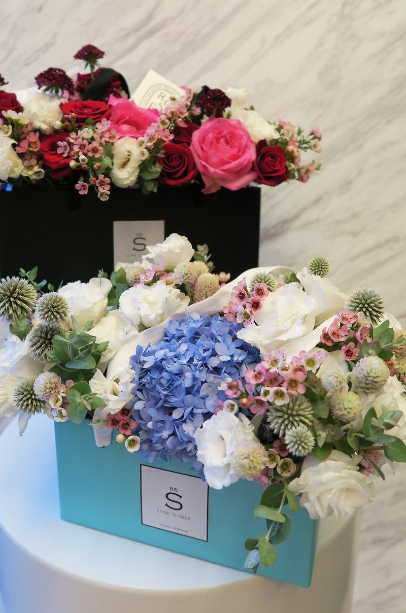 [Valentines Day Summer Garden Portable fragrance candle flower ceremony x] (small) 35*20*20cm sweet Tiffany Blue - 9% off Preorder Time: 8 / 1-8 / 11 - Plants - Paper 