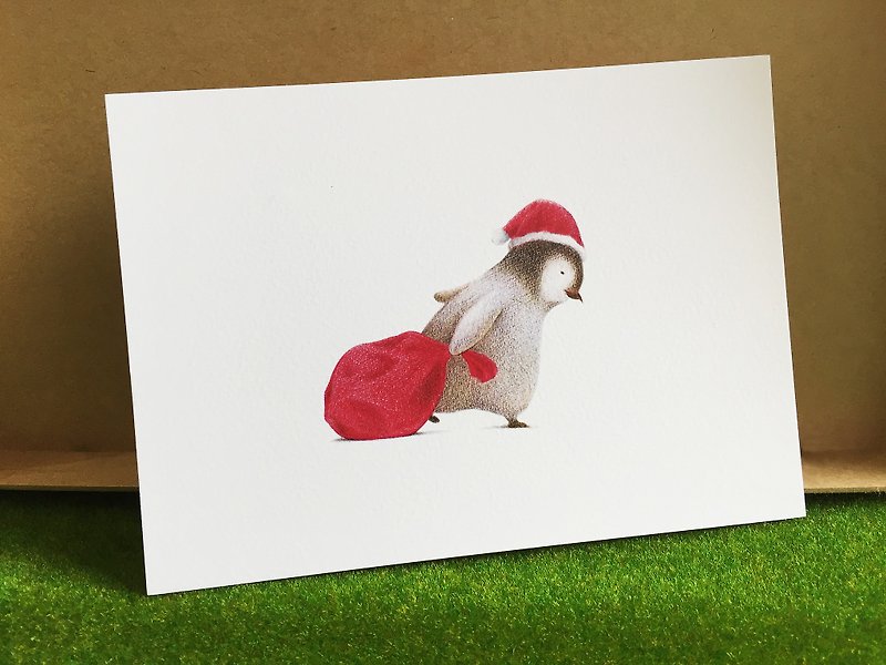 代班 聖誕明信片 - 心意卡/卡片 - 紙 紅色