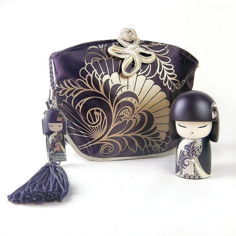 Kimmidoll 和福娃娃 Chikako(s)+中國風零錢包 - 其他 - 其他材質 紫色