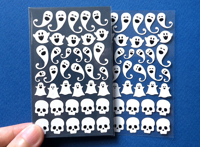 Ghost Stickers - สติกเกอร์ - วัสดุกันนำ้ ขาว