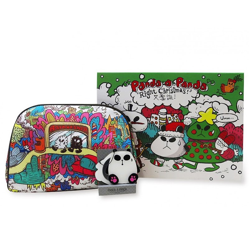 Chloe deaf cat panda-a-panda Christmas Gift Set (Bags)**limited edition** - Toiletry Bags & Pouches - Other Materials Multicolor