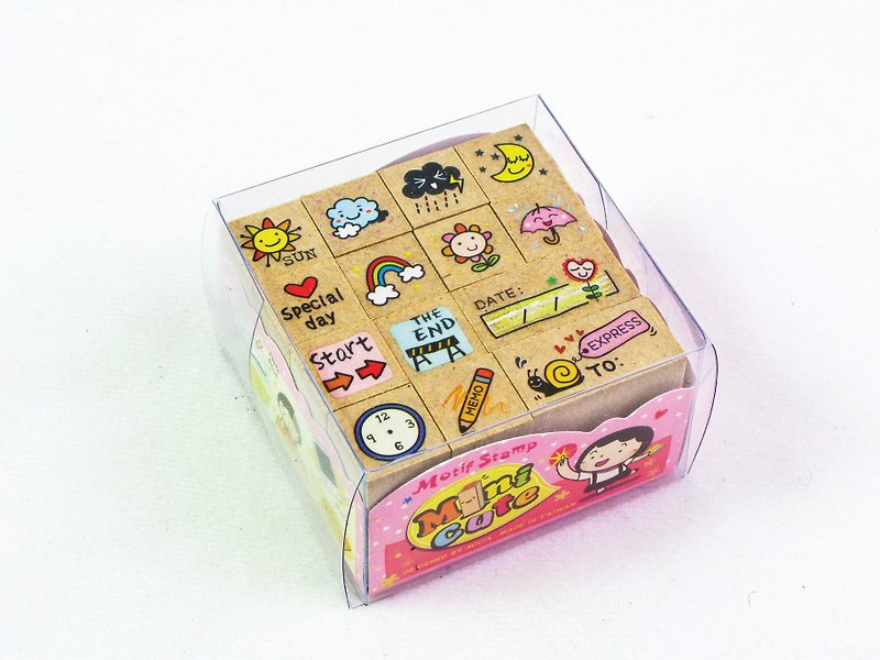 minicute stamp set - weather vs. mood - Stamps & Stamp Pads - Other Materials 
