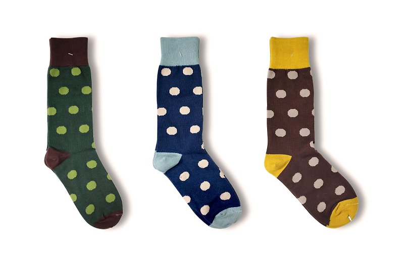 【新發售】軟Q彈牙限量發行! // 圓仔花中筒棉襪子 :::DAWN' make up your feet ::: - Socks - Cotton & Hemp Multicolor