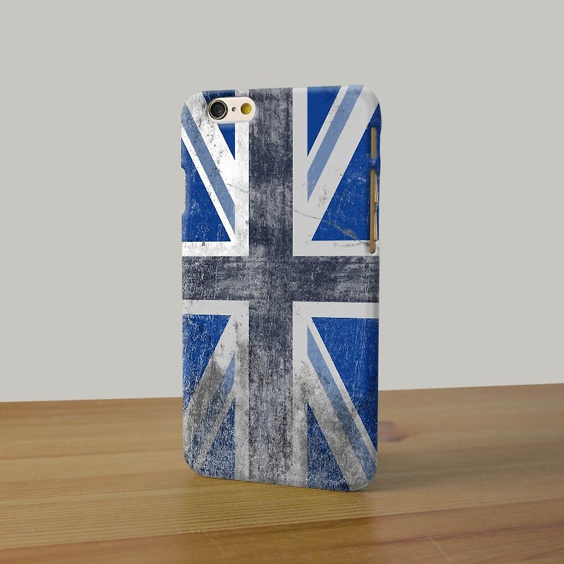 England Flag British UK Union Jack blue 3D Full Wrap Phone Case, available for  iPhone 7, iPhone 7 Plus, iPhone 6s, iPhone 6s Plus, iPhone 5/5s, iPhone 5c, iPhone 4/4s, Samsung Galaxy S7, S7 Edge, S6 Edge Plus, S6, S6 Edge, S5 S4 S3  Samsung Galaxy Note 5, - เคส/ซองมือถือ - พลาสติก สีน้ำเงิน