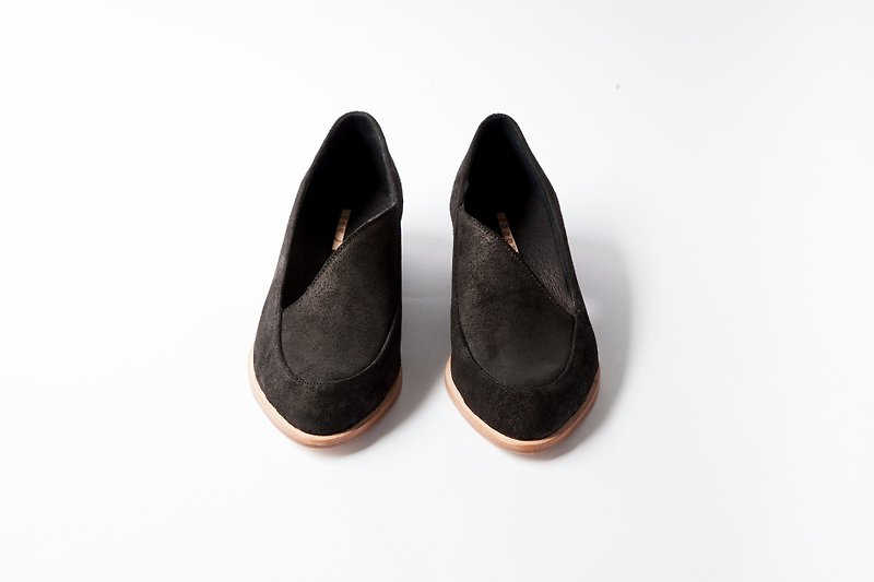 Seed Seed - รองเท้าบูทสั้นผู้หญิง - หนังแท้ สีดำ