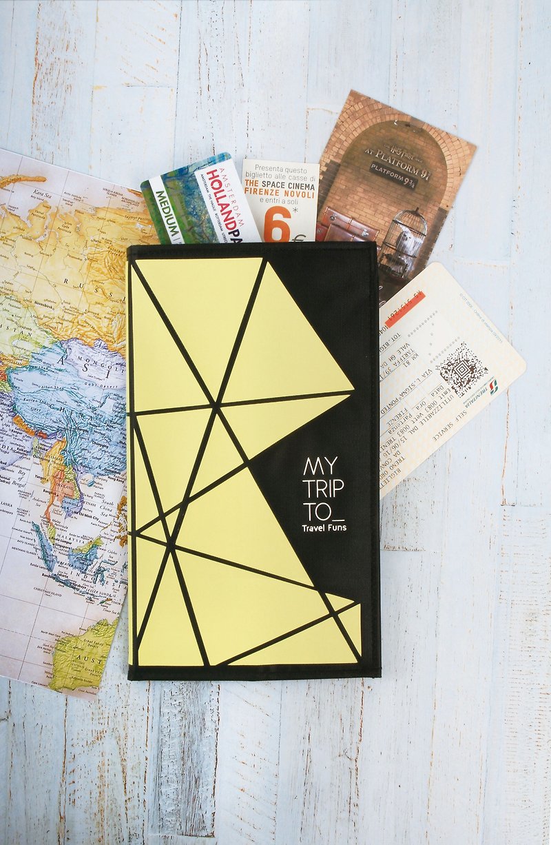 Travel Funs - Yellow - สมุดบันทึก/สมุดปฏิทิน - กระดาษ สีเหลือง