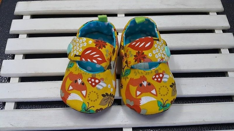 Forest animals baby toddler shoes (12cm) - Kids' Shoes - Other Materials Yellow
