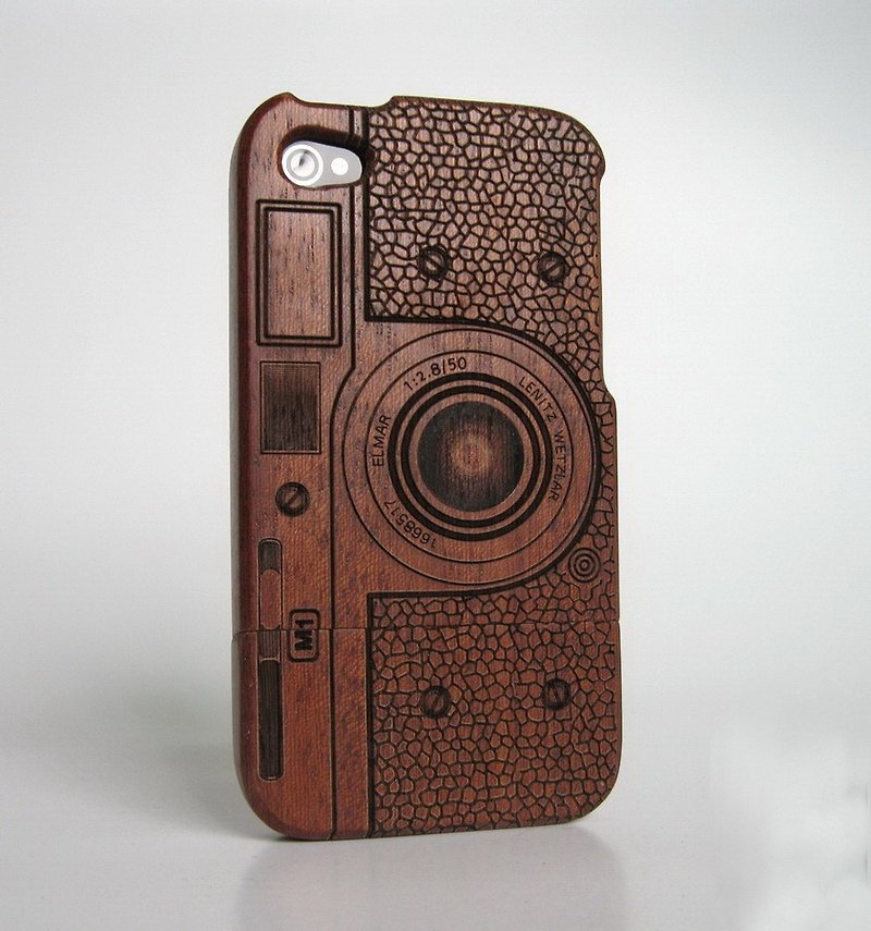 プロモーション木製のiPhone 4、iPhone 4Sの携帯電話シェル、マホガニーカメラ、創造的なギフト - スマホケース - 竹製 
