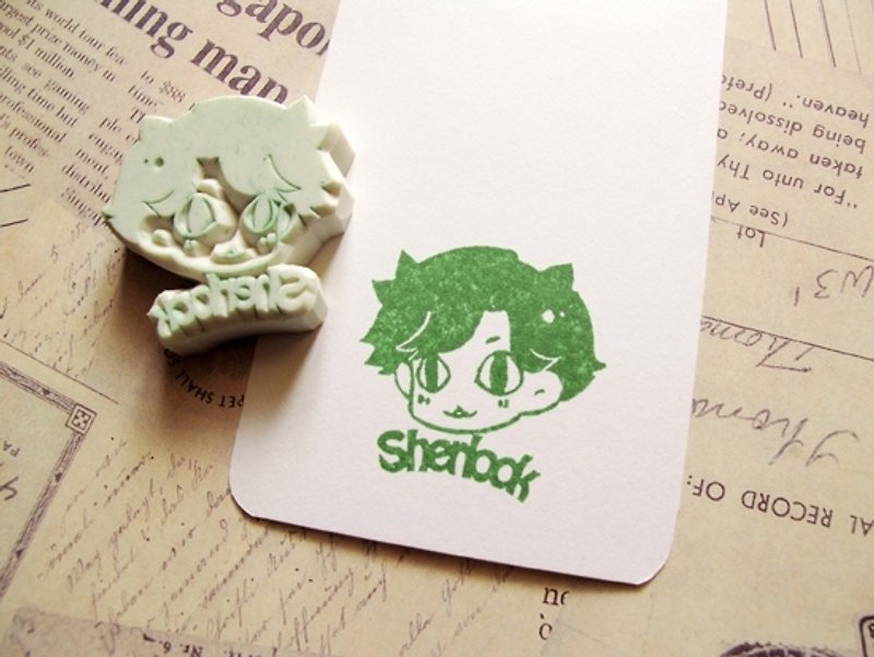 Apu Handmade Chapter Sherlock Detective Sherlock Holmes Cat Eye Curl Stamp - Stamps & Stamp Pads - Rubber 