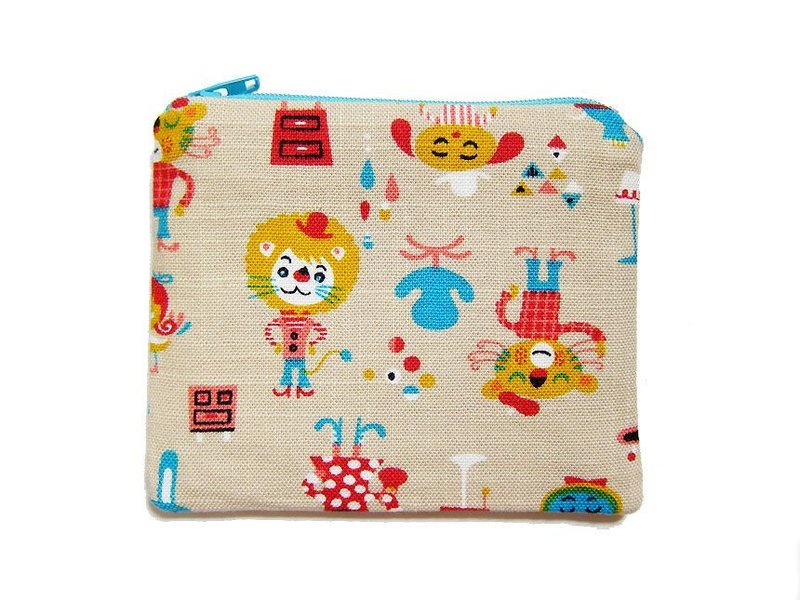 Zipper bag / purse / mobile phone sets circus animals - กระเป๋าใส่เหรียญ - วัสดุอื่นๆ 