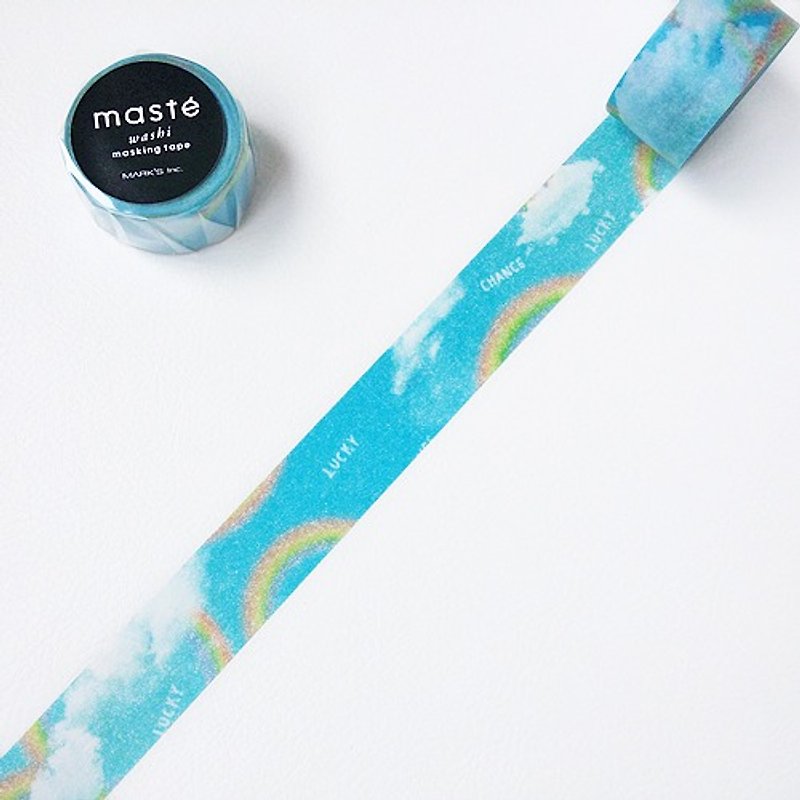 maste and paper tape Multi. Nature [Rainbow (MST-MKT49-A)] - Washi Tape - Paper Blue