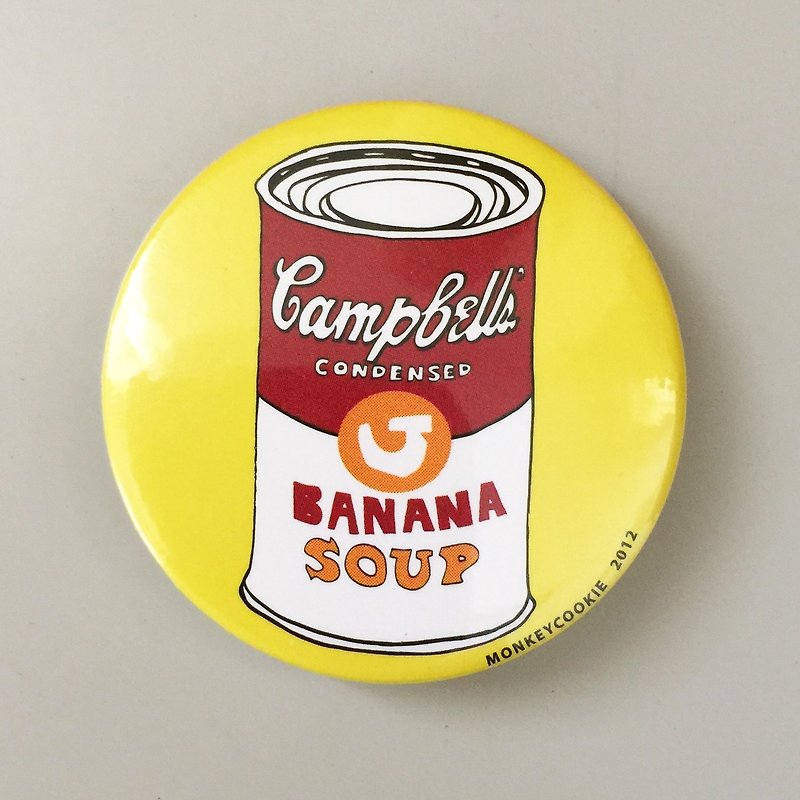 磁鐵 香蕉罐頭湯 | MonkeyCookie - 磁鐵 - 塑膠 紅色