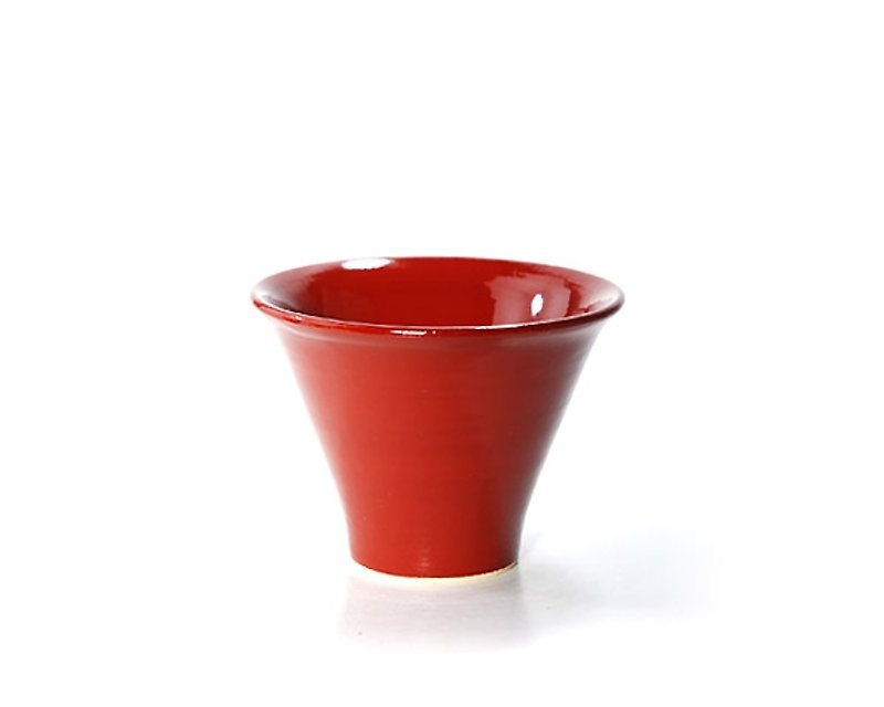 暮暮 紅繪酒杯 - 茶壺/茶杯/茶具 - 其他材質 紅色