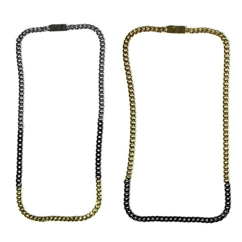 San Francisco brand "MISTER" Mr. 2-3-TONE Necklace - Necklaces - Other Metals Multicolor