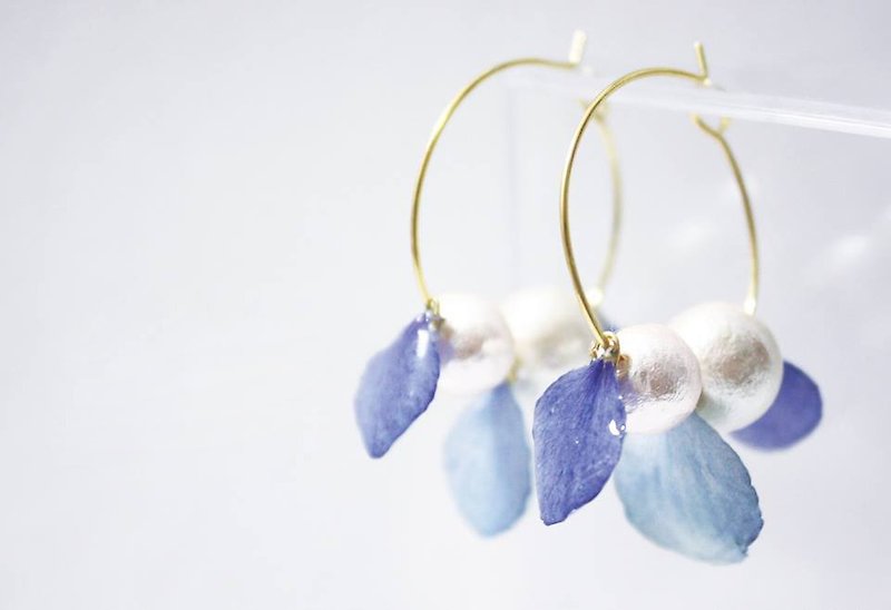 AGFC 3D Real Flower Earrings Order to make  - Earrings & Clip-ons - Plants & Flowers Multicolor