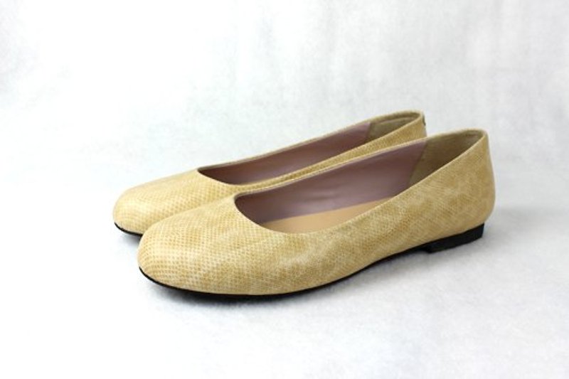 Gold soft round head doll shoes - Mary Jane Shoes & Ballet Shoes - Genuine Leather Gold