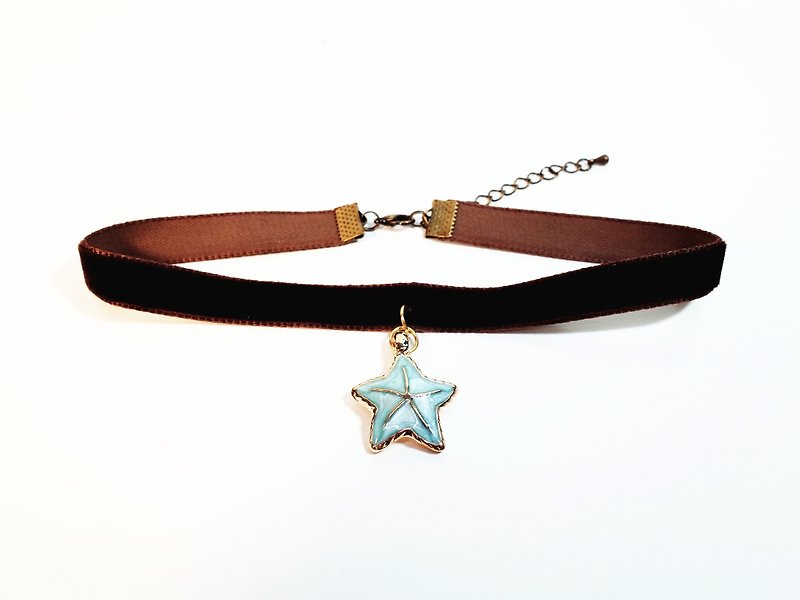 W&Y Atelier - Starfish Choker , Necklace (4 colors) - Necklaces - Other Materials Blue