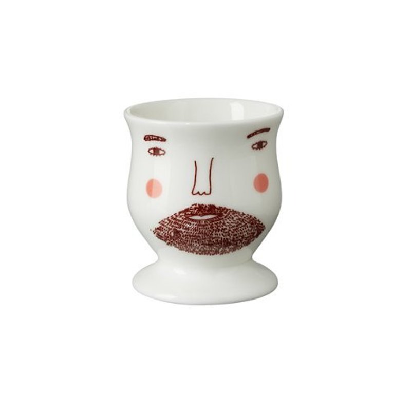 BEARDY BOB bone china handmade egg cup | Donna Wilson - Cookware - Other Materials Multicolor