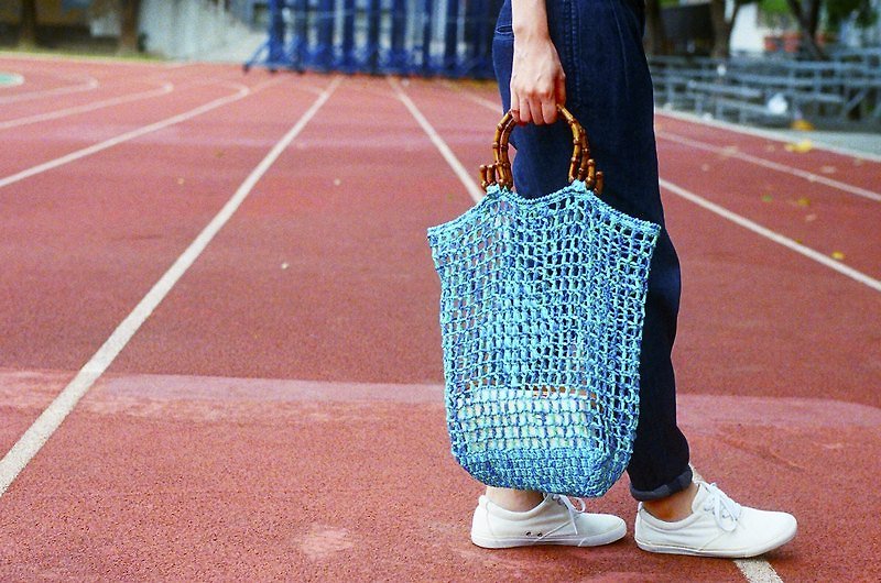 Swimming tote / shopping bags - กระเป๋าถือ - วัสดุอื่นๆ สีน้ำเงิน