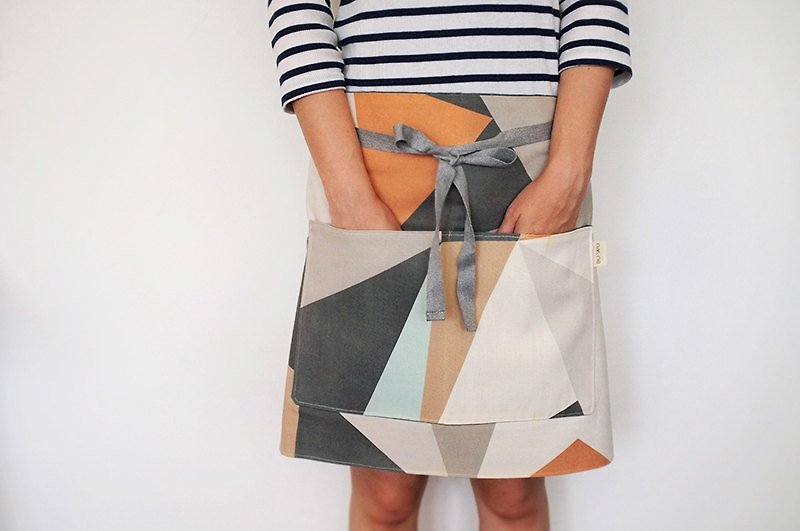 【即將絕版-僅剩1件】曬日幾何雙面短圍裙、工作服geometric apron | ss2013 - 其他 - 其他材質 