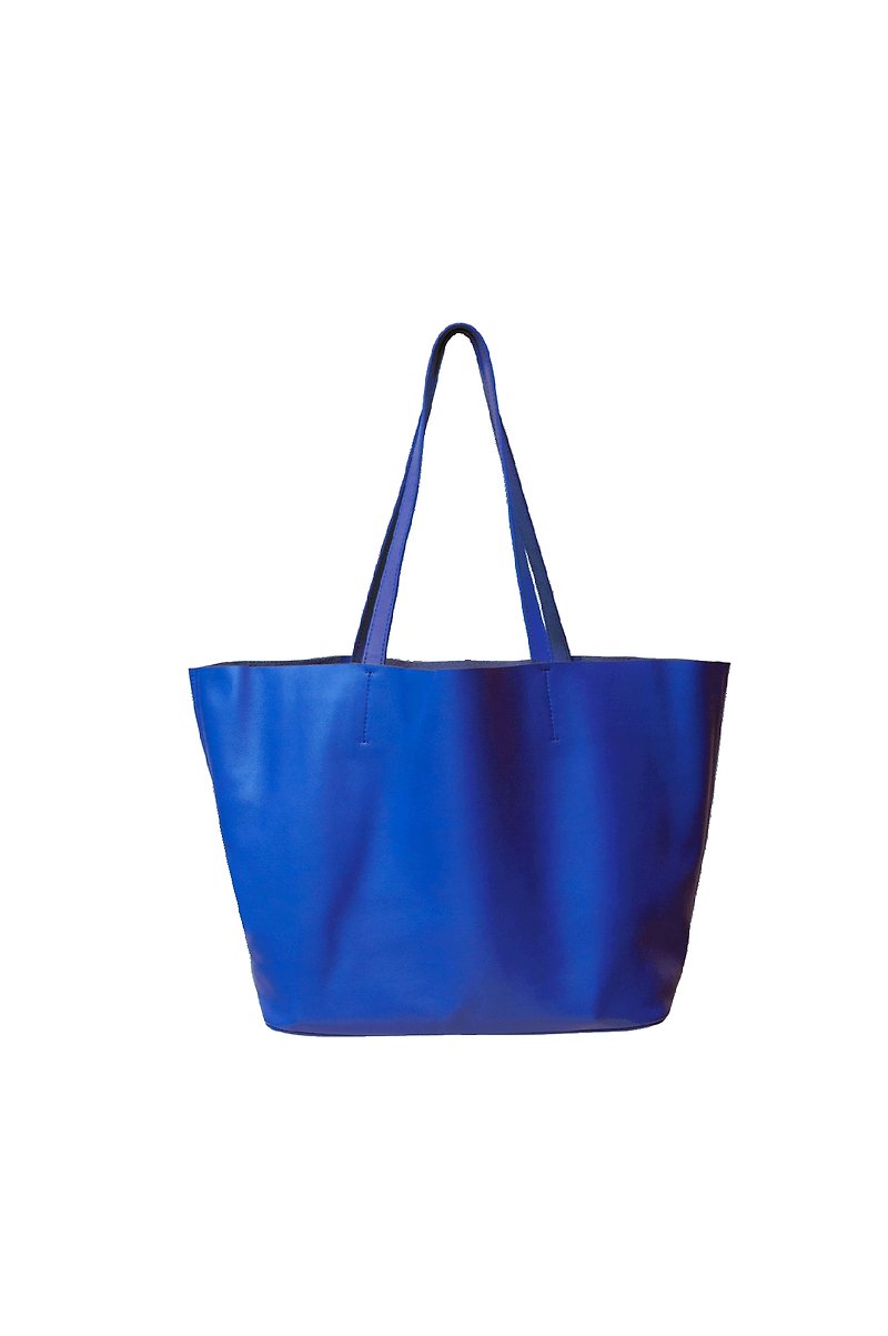 SEA BREEZE light soft leather bag (royal blue) - กระเป๋าแมสเซนเจอร์ - หนังแท้ สีน้ำเงิน