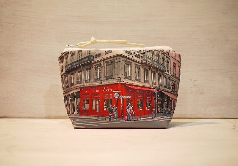 [Travel well] Dumpling cosmetic bag [Corner] - Toiletry Bags & Pouches - Other Man-Made Fibers Red