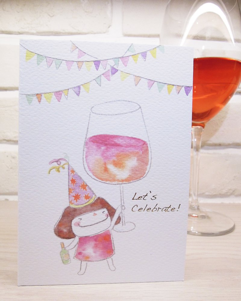 Small mushroom card -Let's Celebrate! - การ์ด/โปสการ์ด - กระดาษ 