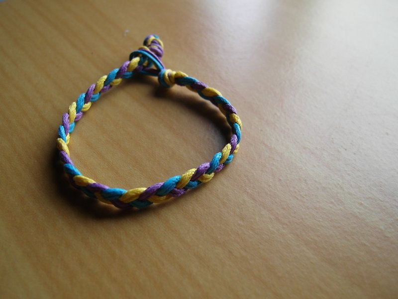 The first moving/hand-woven anklet - Other - Other Materials Purple