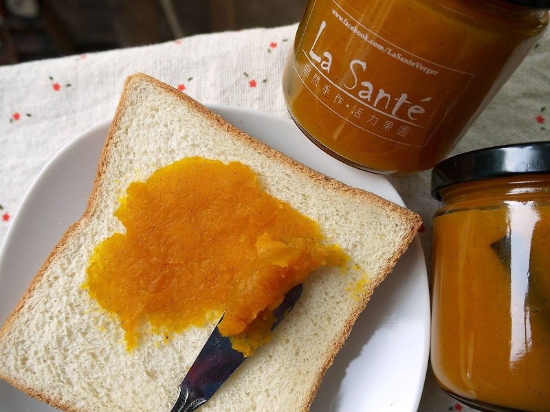 La Santé French handmade jam - Mei pumpkin vanilla sauce - แยม/ครีมทาขนมปัง - อาหารสด สีส้ม