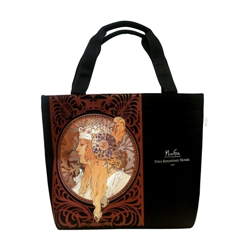 Master Mucha - Art Nouveau Tote (Classic Black) - Messenger Bags & Sling Bags - Other Materials Black