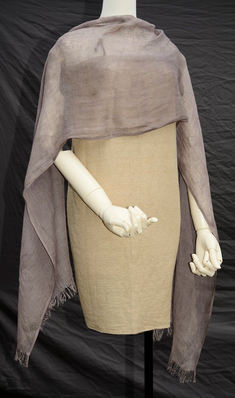 Lithospermum linen scarf - Scarves - Cotton & Hemp 