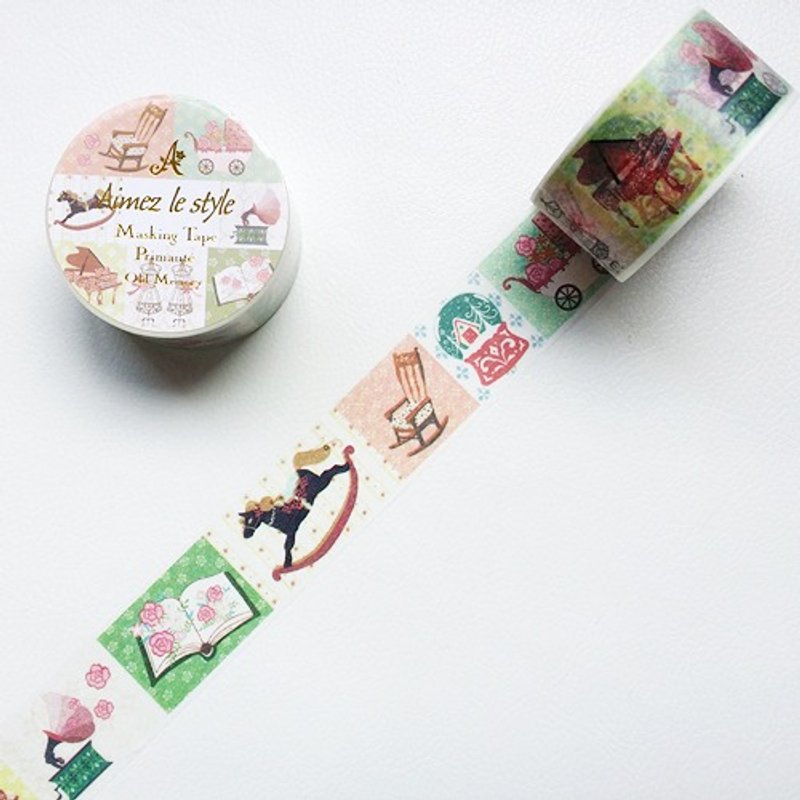 Aimez le style 28mm and paper tape (05182 nostalgic memories) - Washi Tape - Paper Multicolor