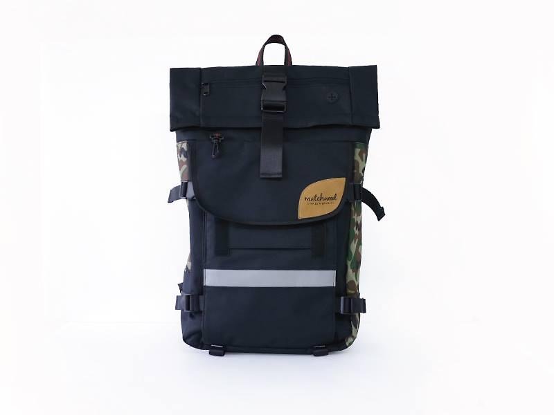 Heavy tooling backpack Matchwood Rider waterproof laptop backpack camouflage - กระเป๋าเป้สะพายหลัง - วัสดุกันนำ้ สีน้ำเงิน