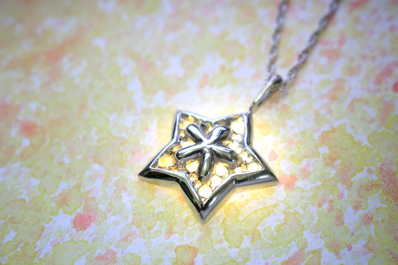 [Star] 925 sterling silver necklace sweet - สร้อยคอ - โลหะ สีเทา
