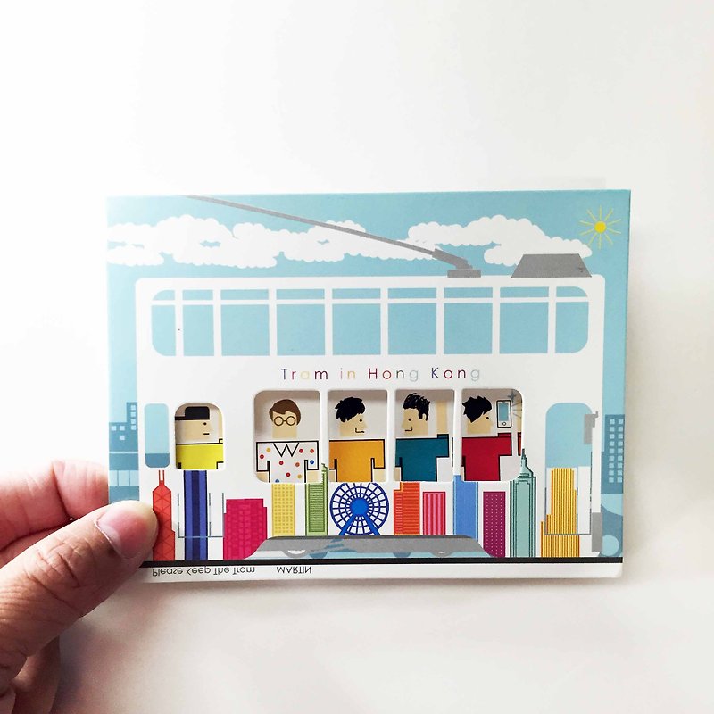 Hong Kong Tram Letters-Encounter in Dingding - Cards & Postcards - Paper White