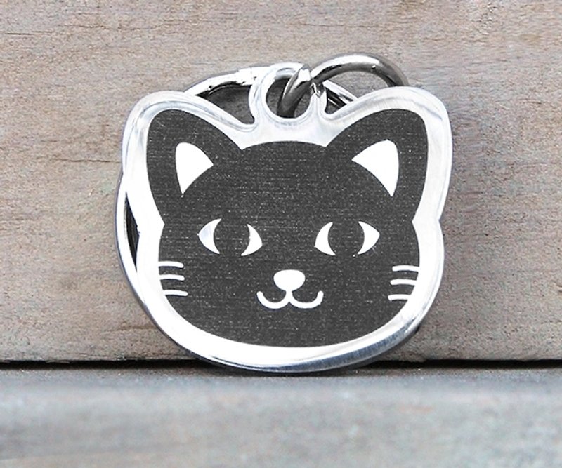 [Little Flower Cat-4 Styles] Cat Shape_Exclusive-Custom Brand-6 Color Diamond_Cute x Anti-lost - ปลอกคอ - โลหะ สีม่วง