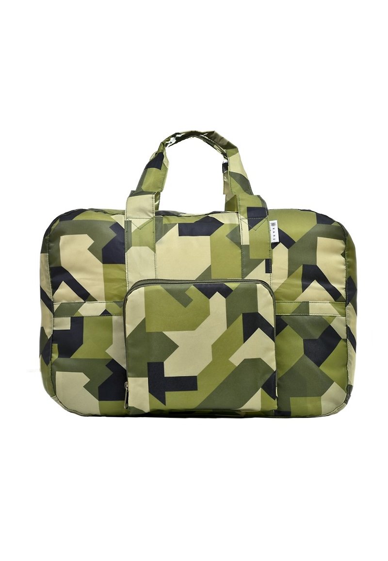 日本風 H.A.N.D Duffel Bag 輕便單肩旅行包 - 迷彩綠 - 手袋/手提袋 - 其他材質 綠色
