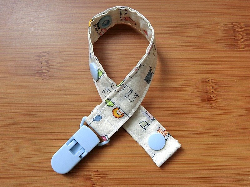 Afternoon Clothespin-Clip-on pacifier chain / toy belt - Bibs - Cotton & Hemp White